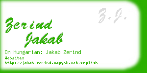 zerind jakab business card